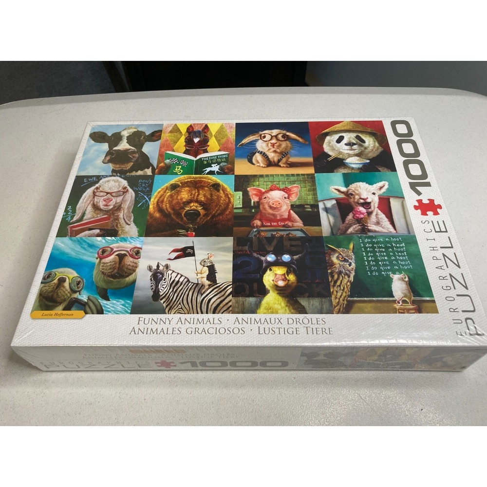 Eurographics Funny Animals 1000 Piece Jigsaw Puzzle New Sealed